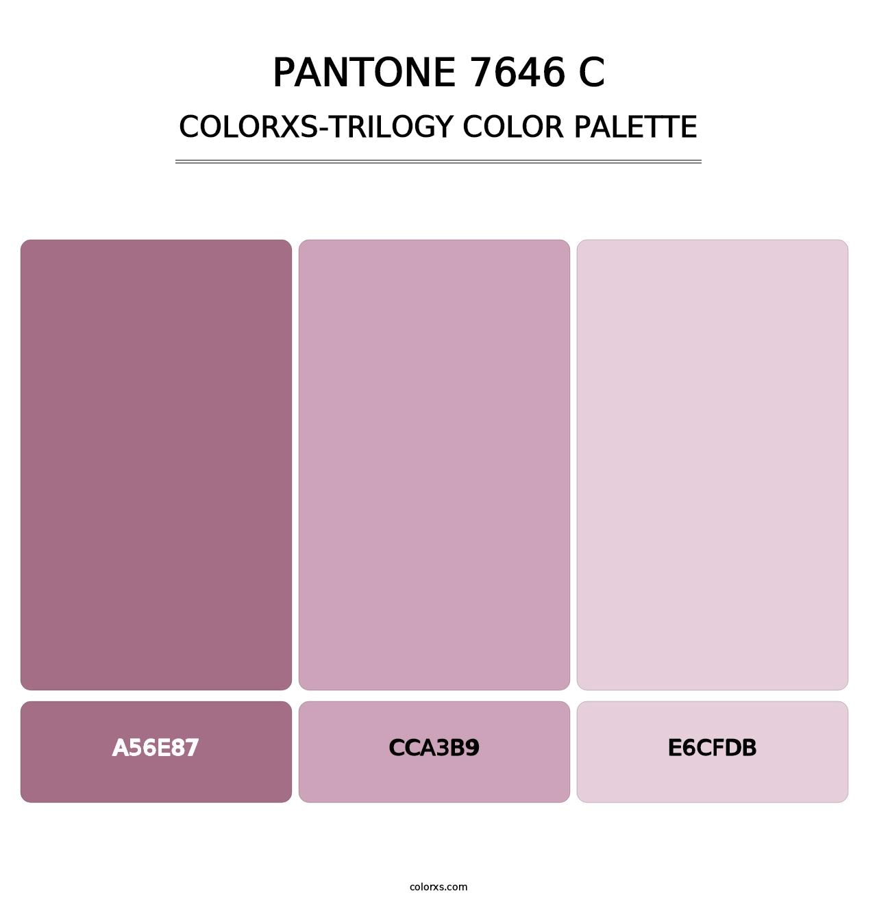 PANTONE 7646 C - Colorxs Trilogy Palette