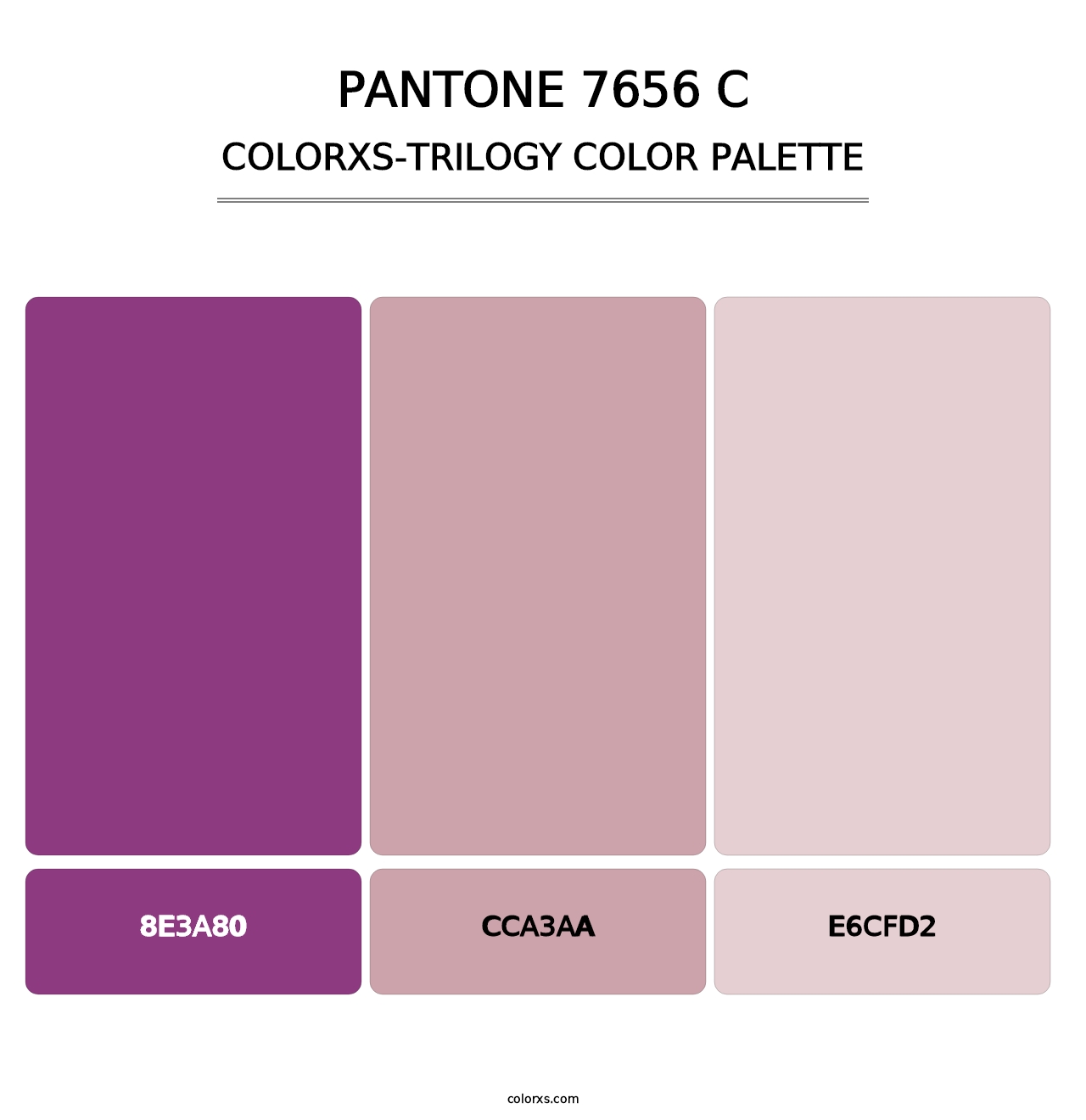 PANTONE 7656 C - Colorxs Trilogy Palette