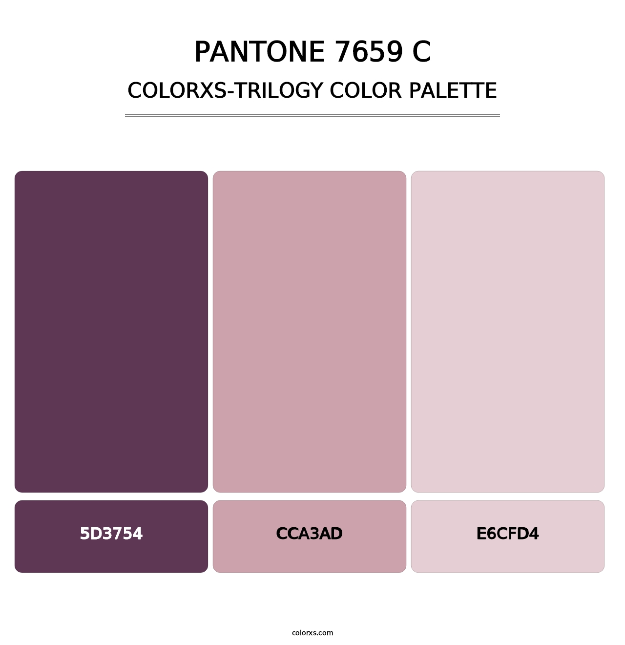 PANTONE 7659 C - Colorxs Trilogy Palette