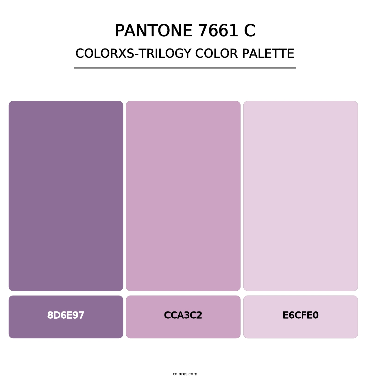 PANTONE 7661 C - Colorxs Trilogy Palette