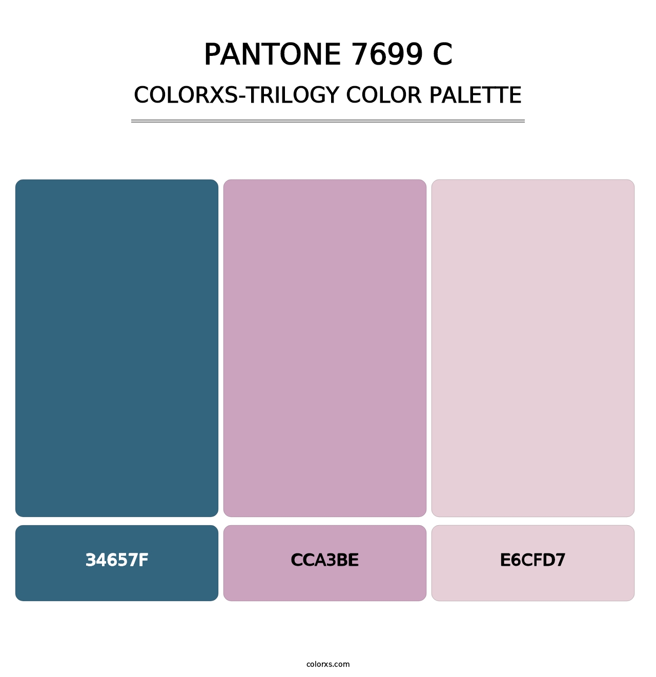 PANTONE 7699 C - Colorxs Trilogy Palette