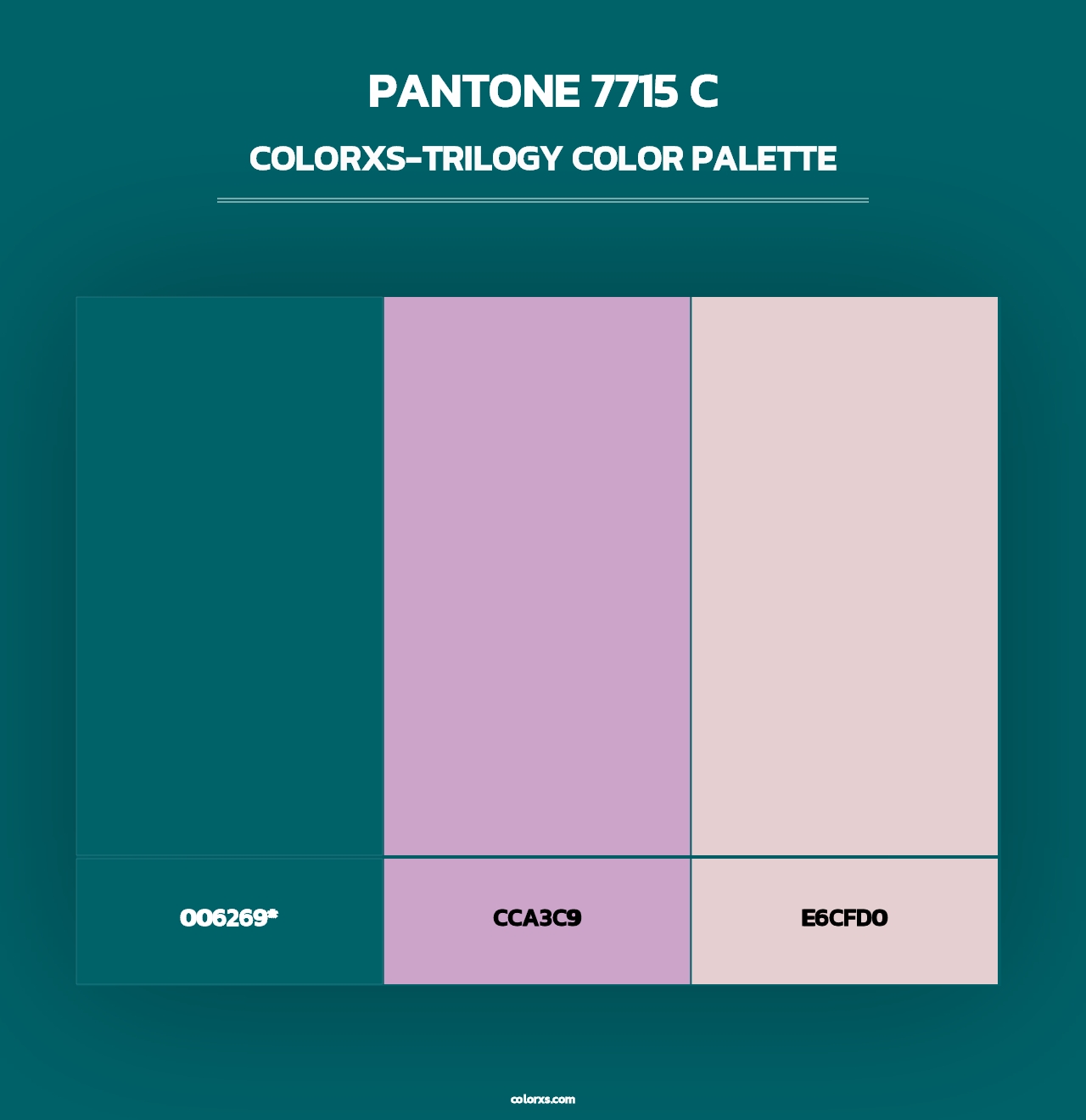 PANTONE 7715 C - Colorxs Trilogy Palette