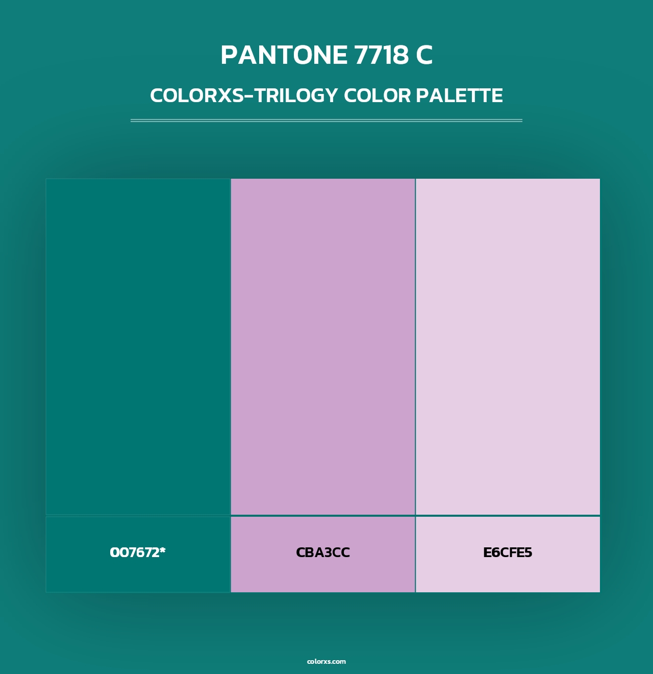 PANTONE 7718 C - Colorxs Trilogy Palette