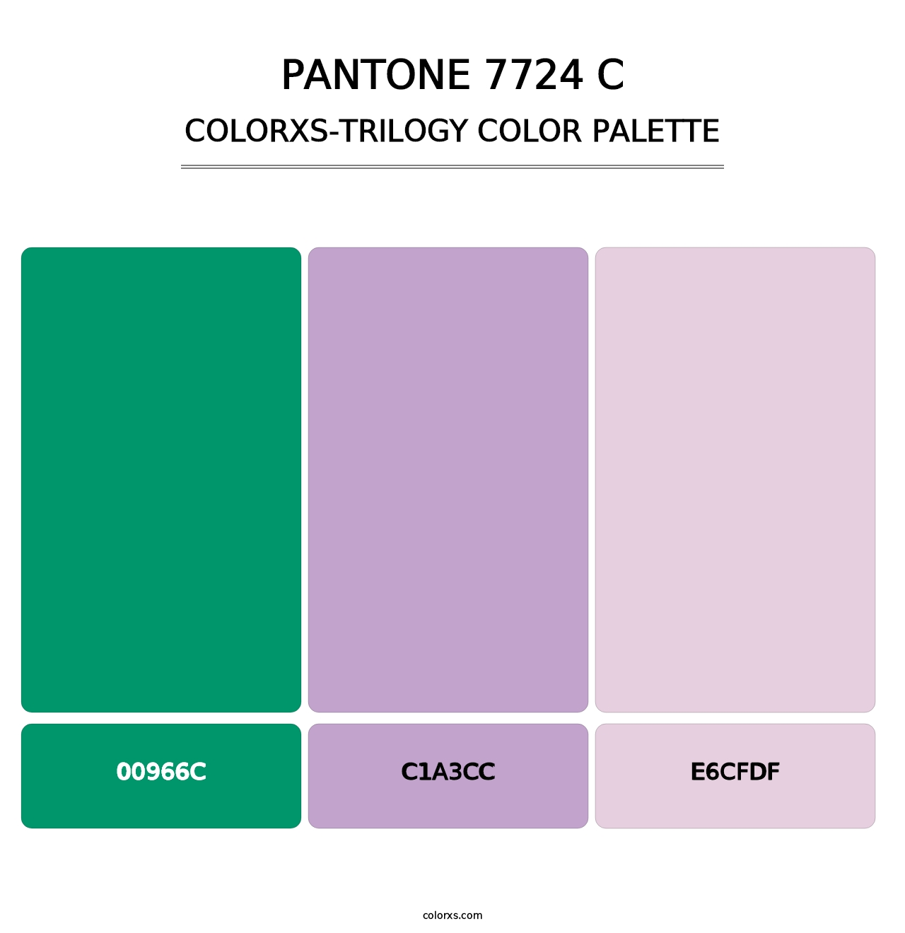 PANTONE 7724 C - Colorxs Trilogy Palette