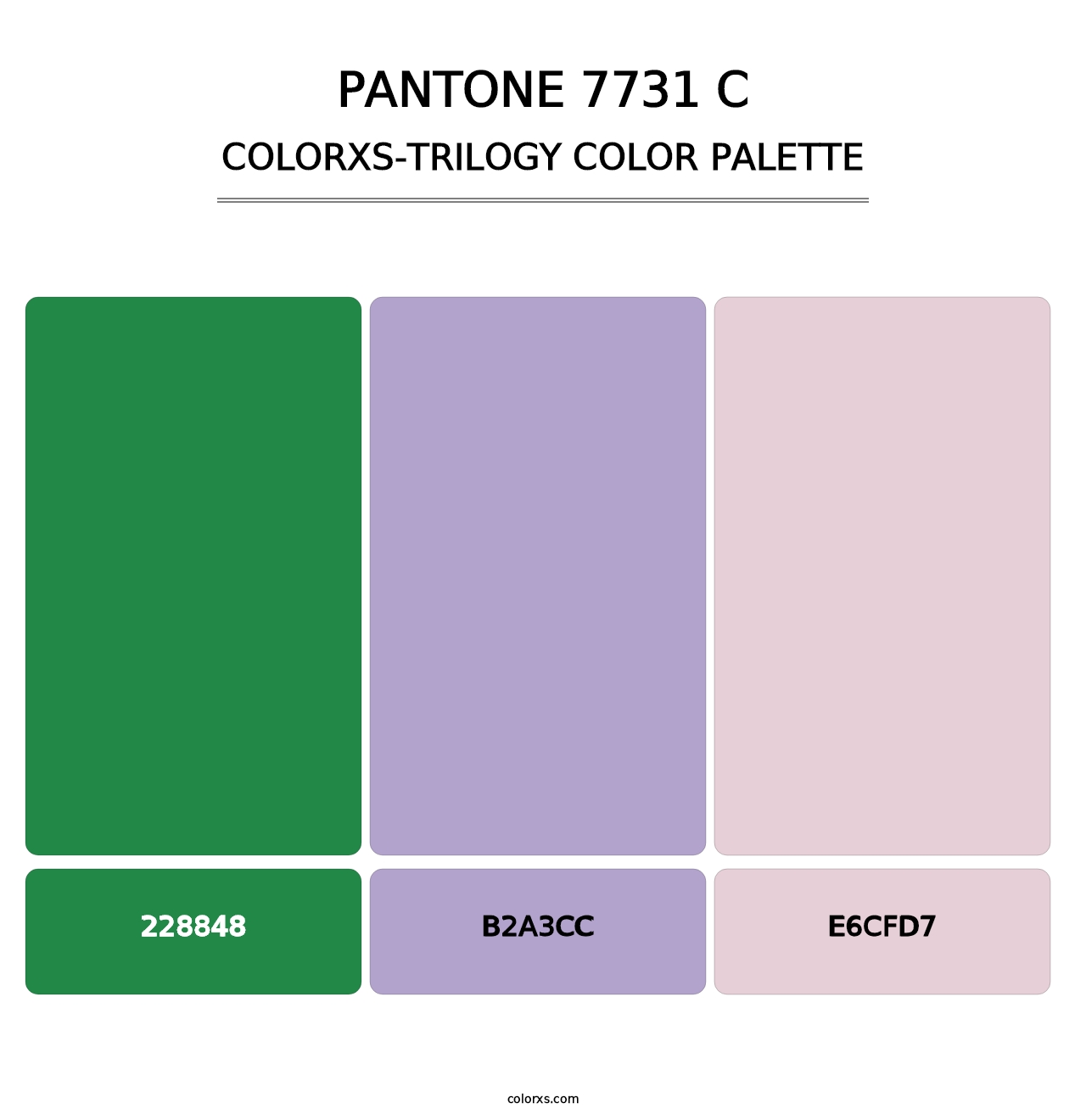 PANTONE 7731 C - Colorxs Trilogy Palette