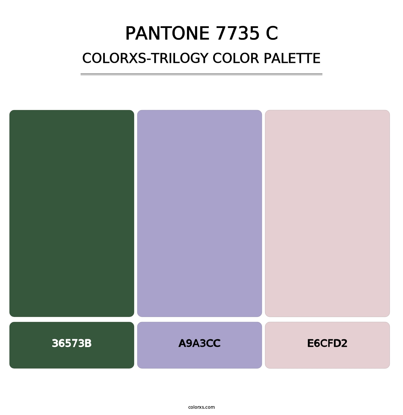 PANTONE 7735 C - Colorxs Trilogy Palette