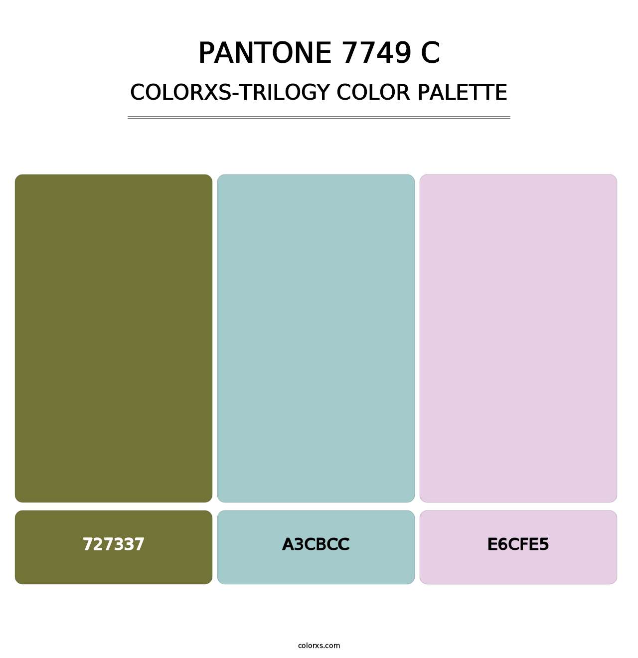 PANTONE 7749 C - Colorxs Trilogy Palette