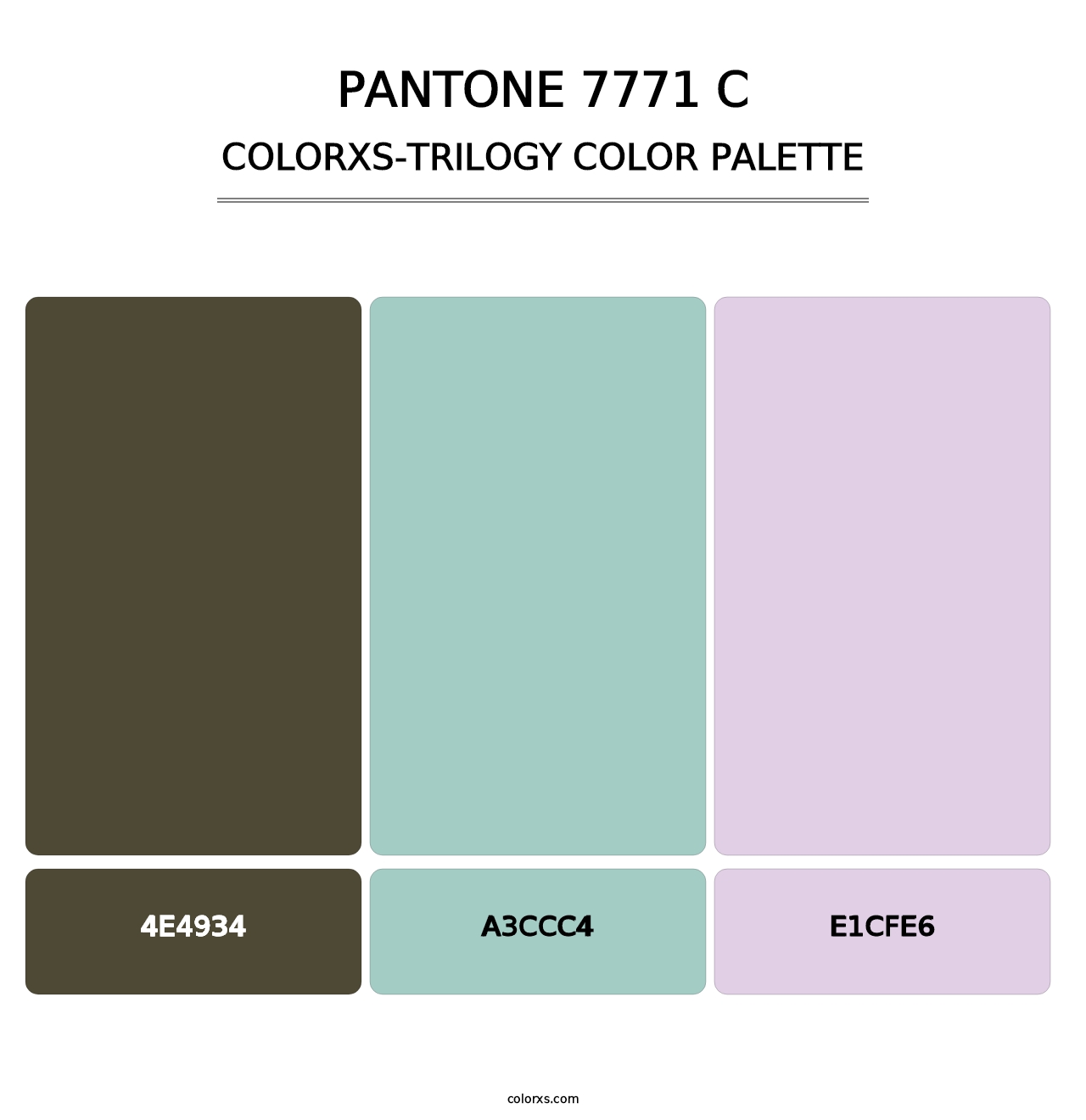 PANTONE 7771 C - Colorxs Trilogy Palette