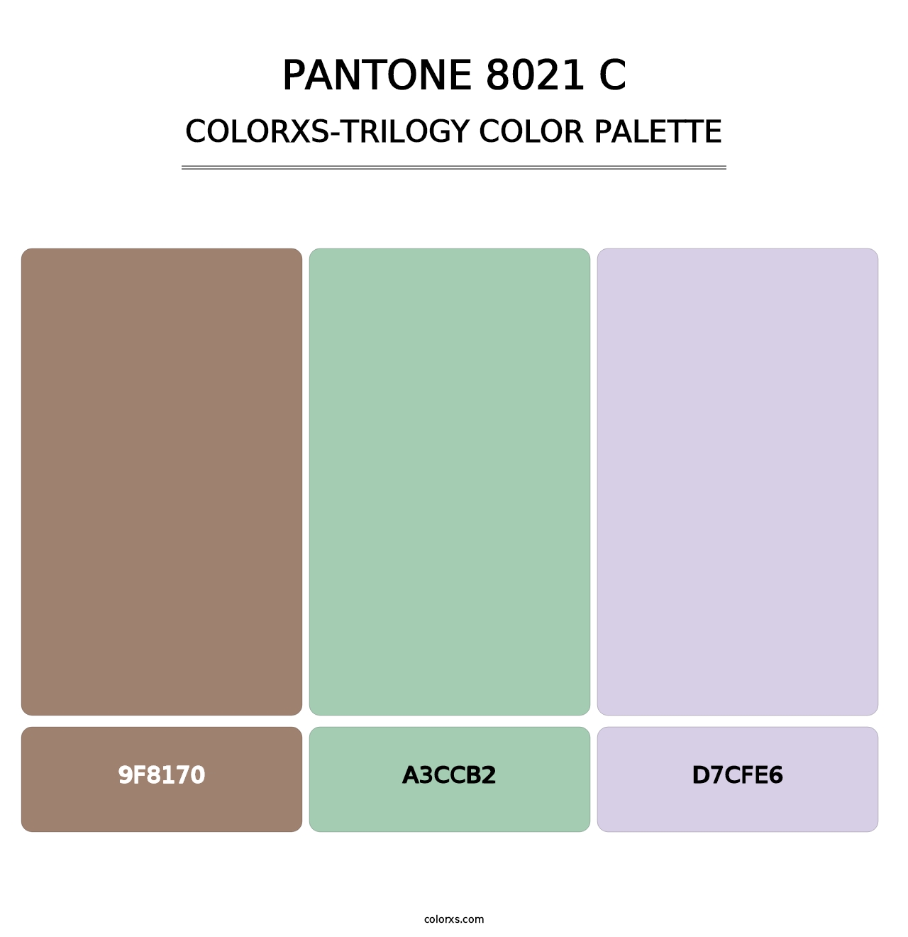 PANTONE 8021 C - Colorxs Trilogy Palette