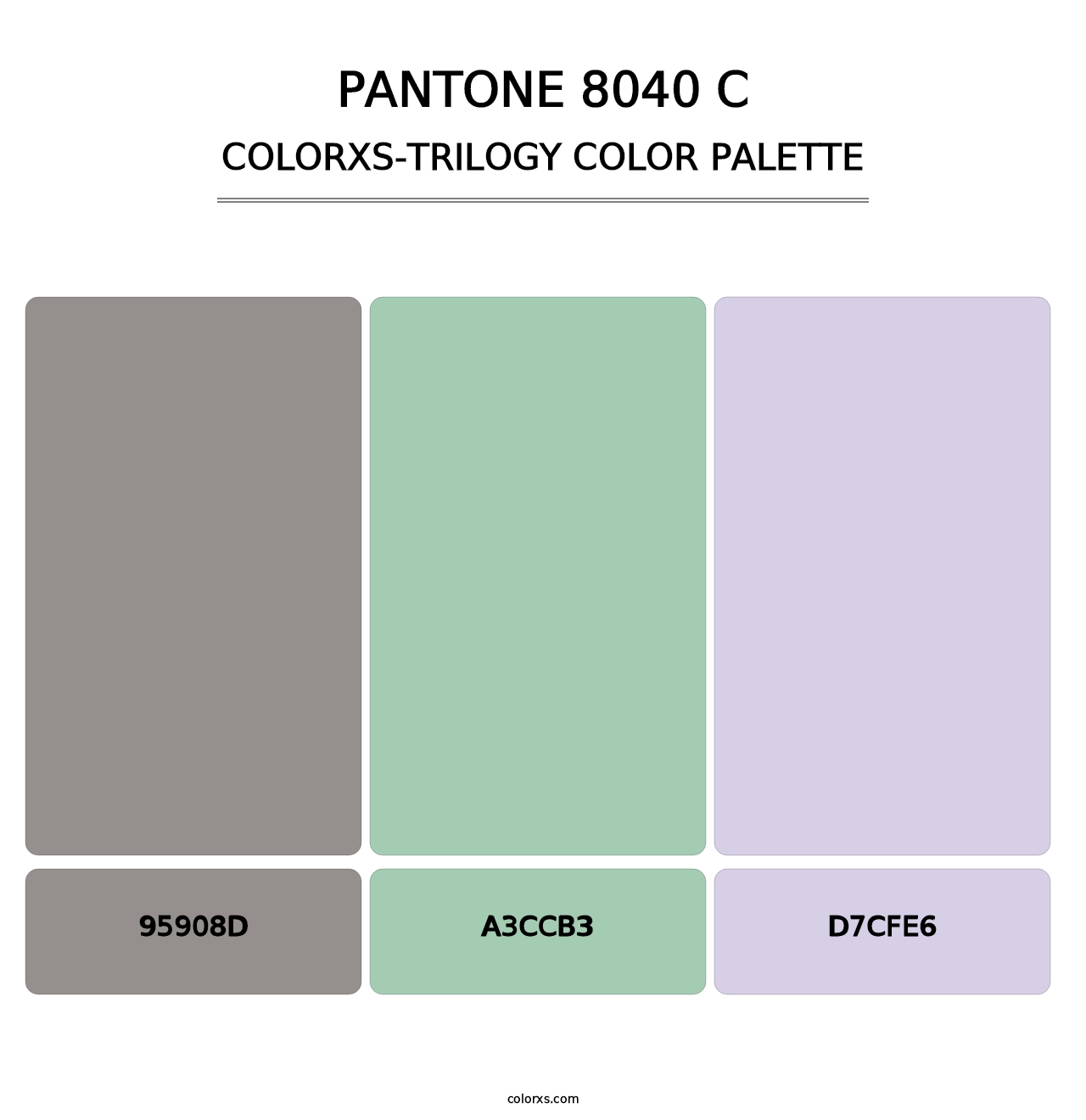 PANTONE 8040 C - Colorxs Trilogy Palette