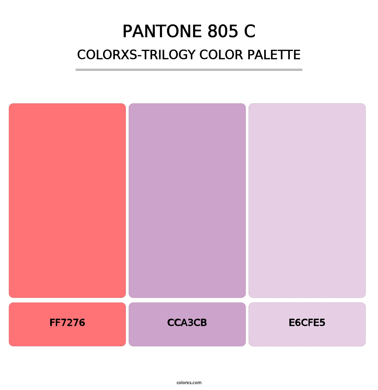 PANTONE 805 C - Colorxs Trilogy Palette