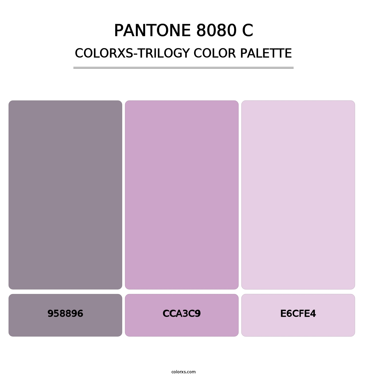 PANTONE 8080 C - Colorxs Trilogy Palette