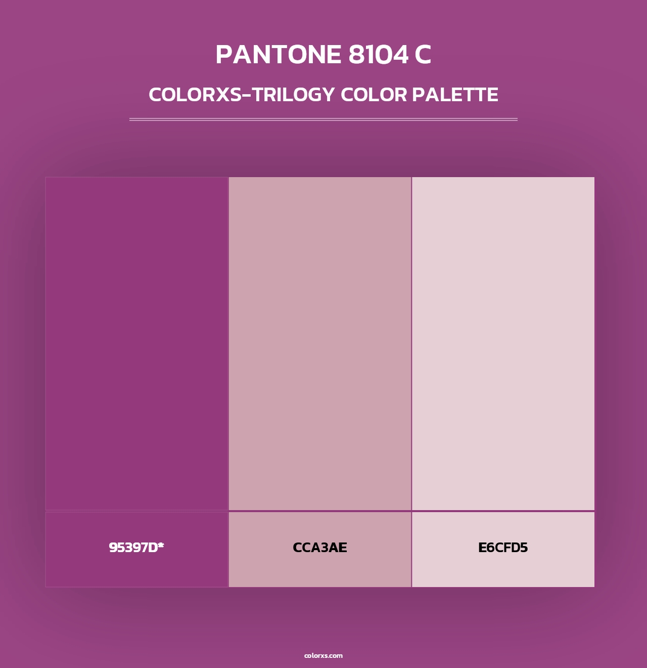 PANTONE 8104 C - Colorxs Trilogy Palette