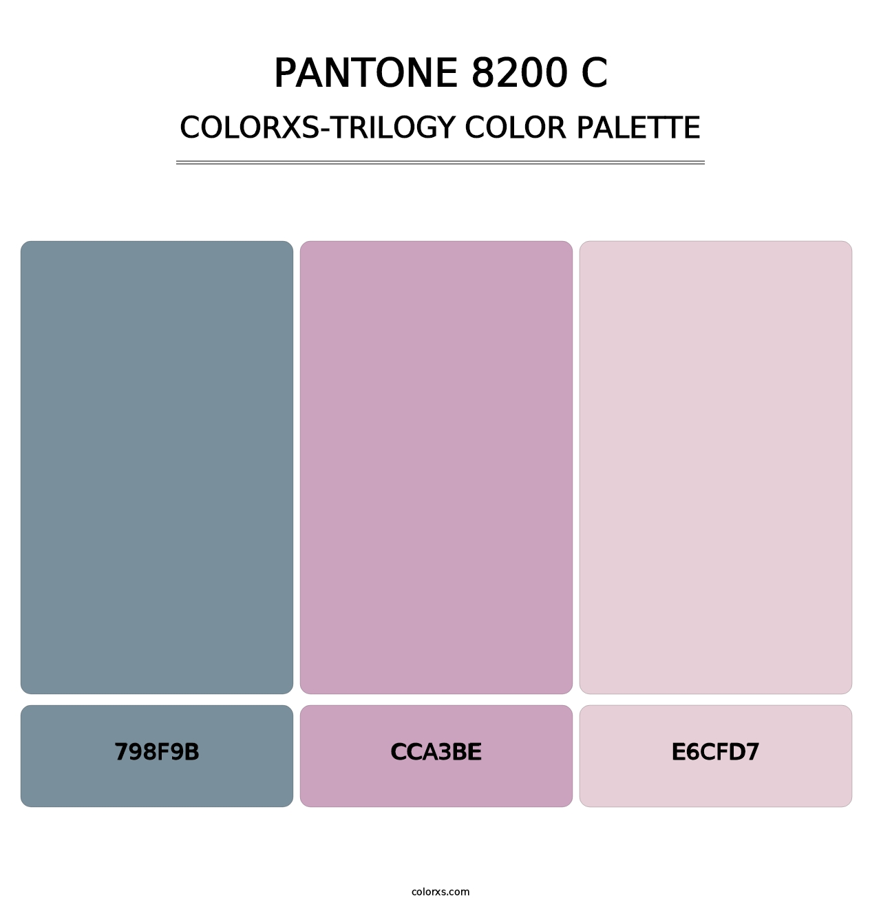 PANTONE 8200 C - Colorxs Trilogy Palette