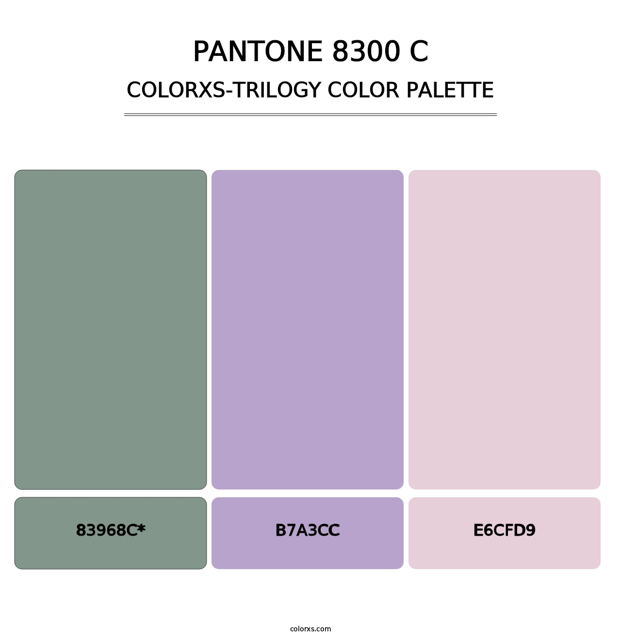 PANTONE 8300 C - Colorxs Trilogy Palette