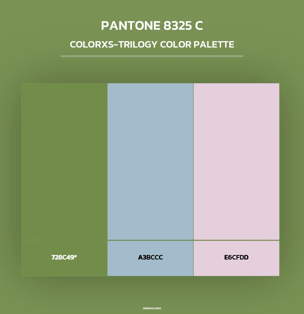 PANTONE 8325 C - Colorxs Trilogy Palette
