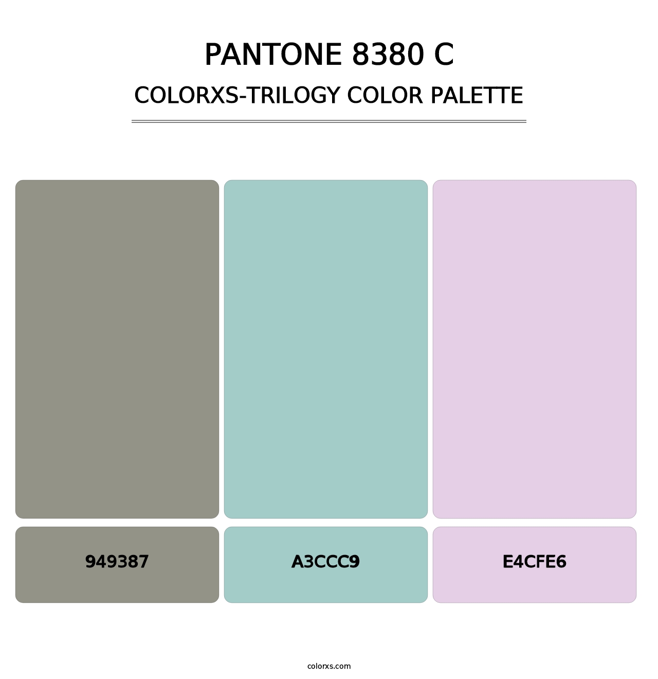 PANTONE 8380 C - Colorxs Trilogy Palette