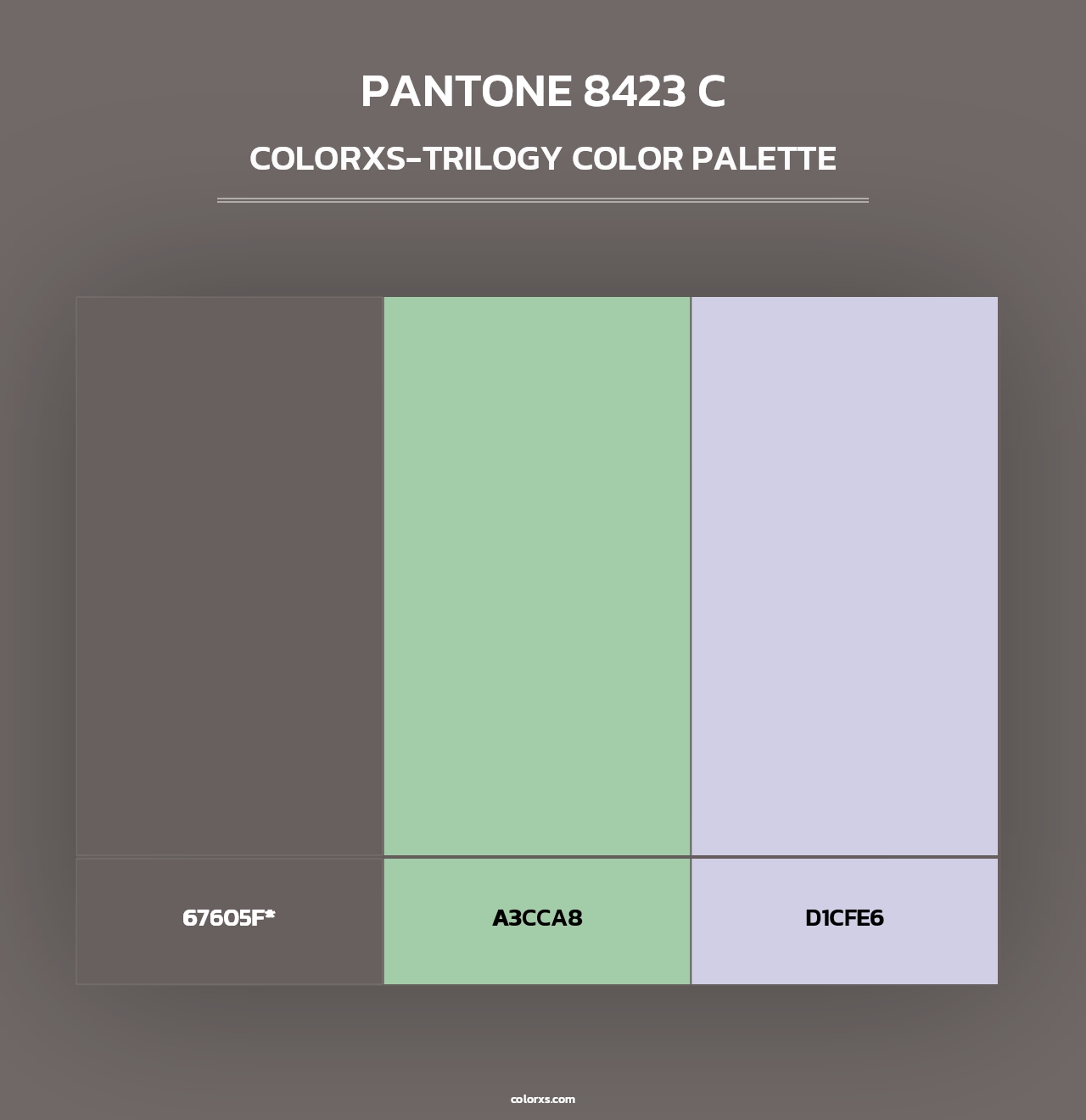 PANTONE 8423 C - Colorxs Trilogy Palette