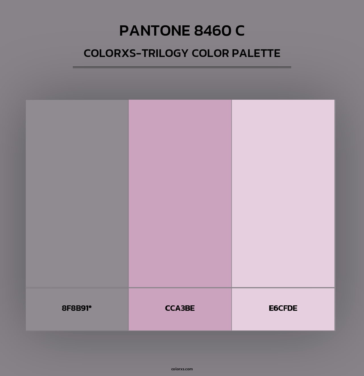 PANTONE 8460 C - Colorxs Trilogy Palette