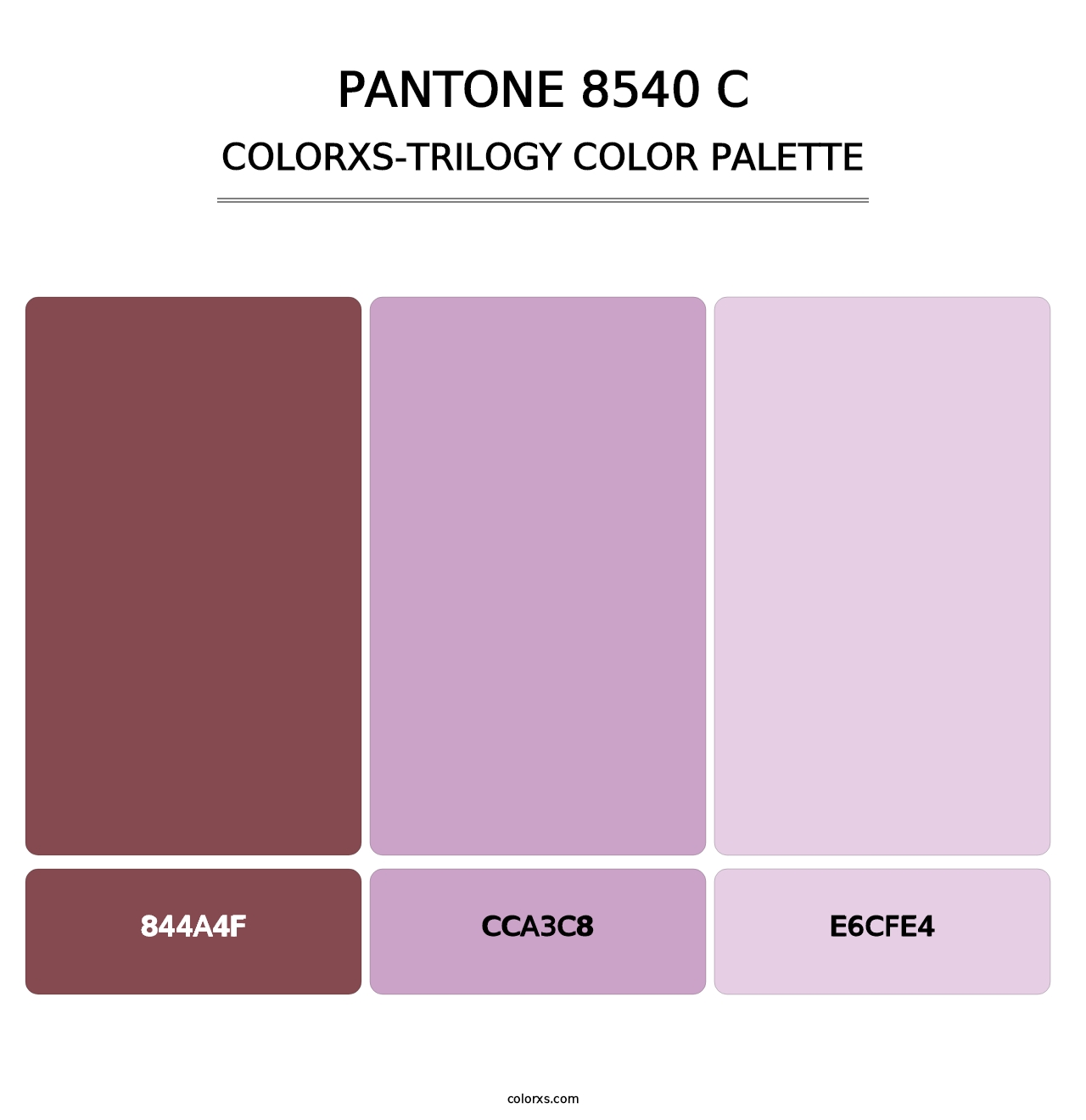 PANTONE 8540 C - Colorxs Trilogy Palette