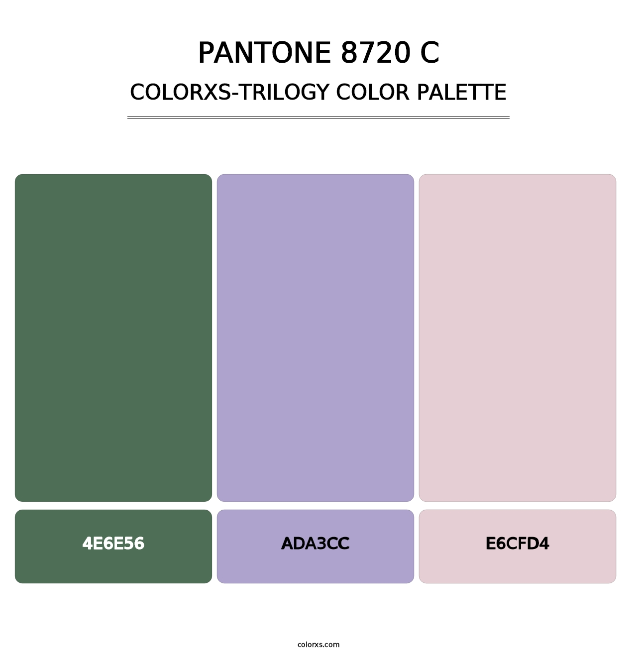 PANTONE 8720 C - Colorxs Trilogy Palette