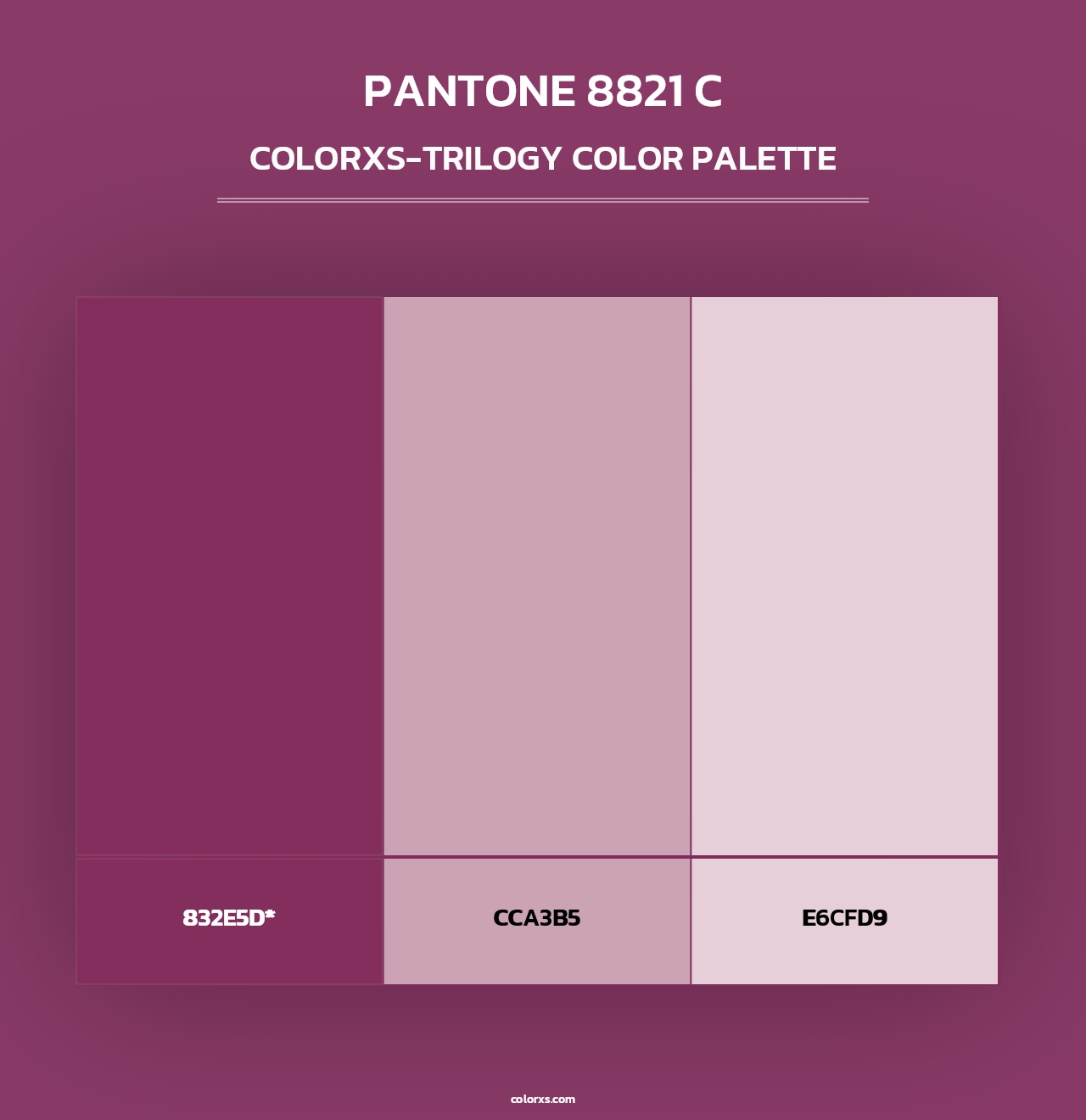 PANTONE 8821 C - Colorxs Trilogy Palette