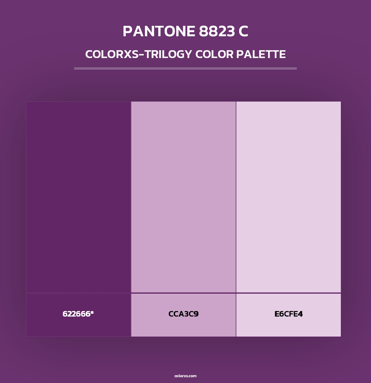 PANTONE 8823 C - Colorxs Trilogy Palette