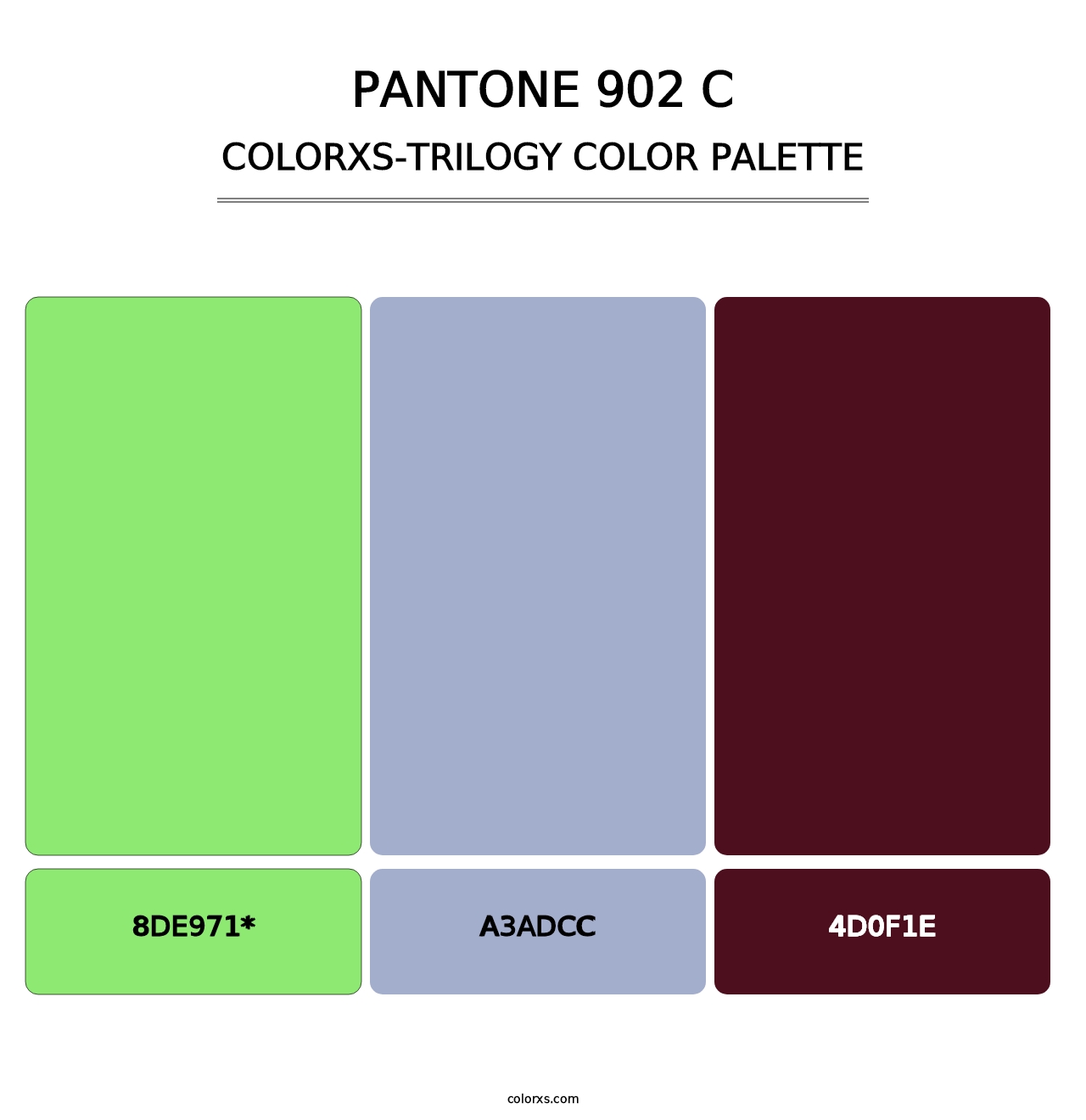 PANTONE 902 C - Colorxs Trilogy Palette