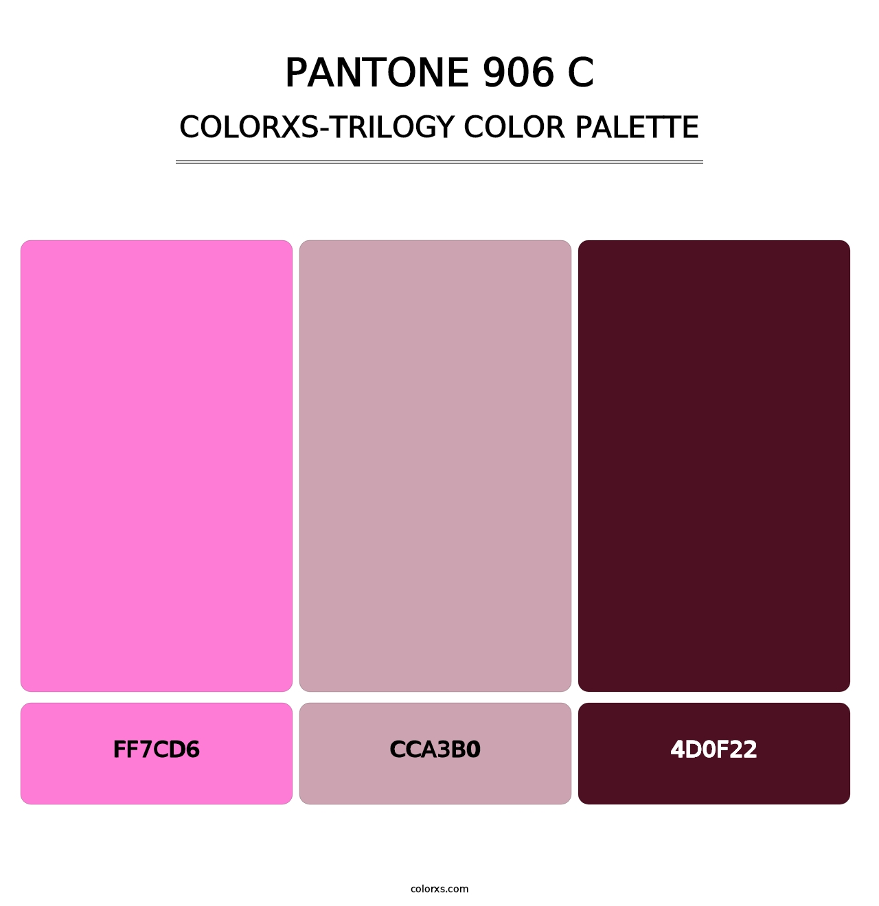 PANTONE 906 C - Colorxs Trilogy Palette