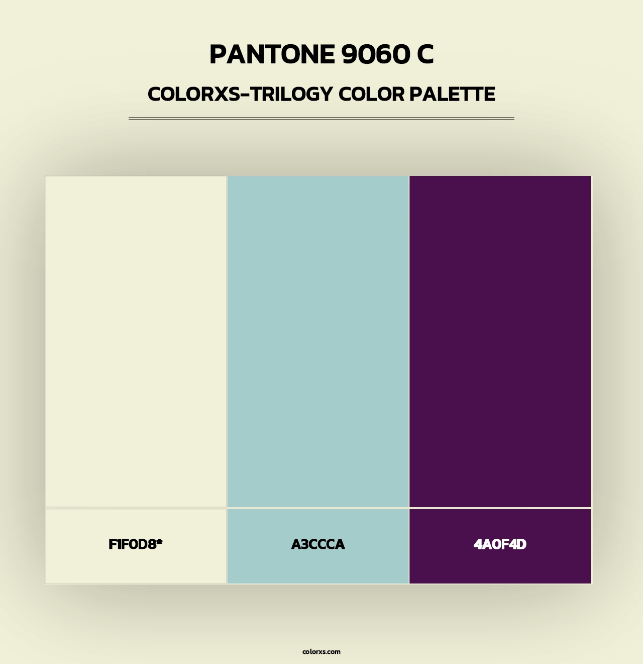 PANTONE 9060 C - Colorxs Trilogy Palette