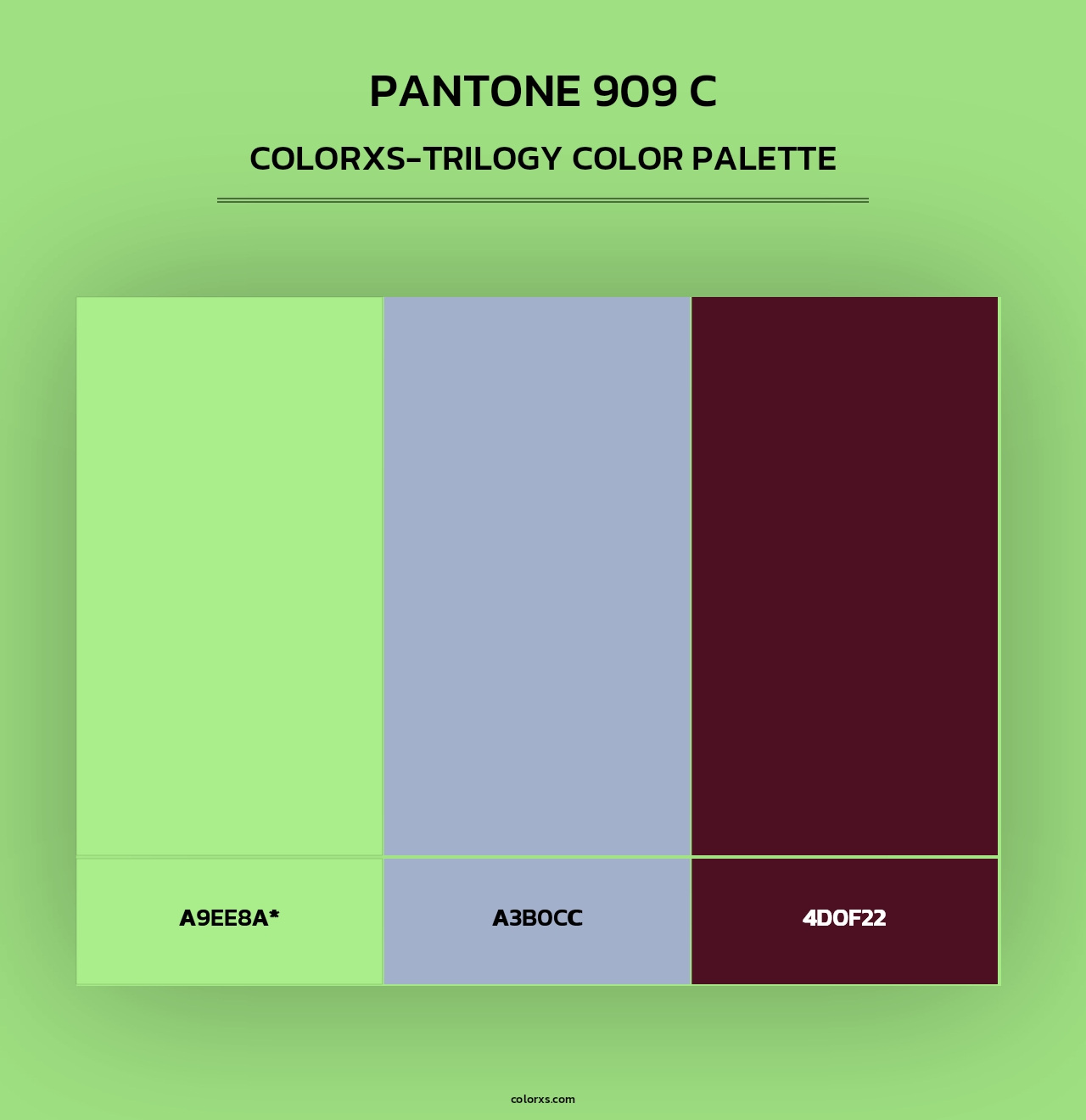 PANTONE 909 C - Colorxs Trilogy Palette