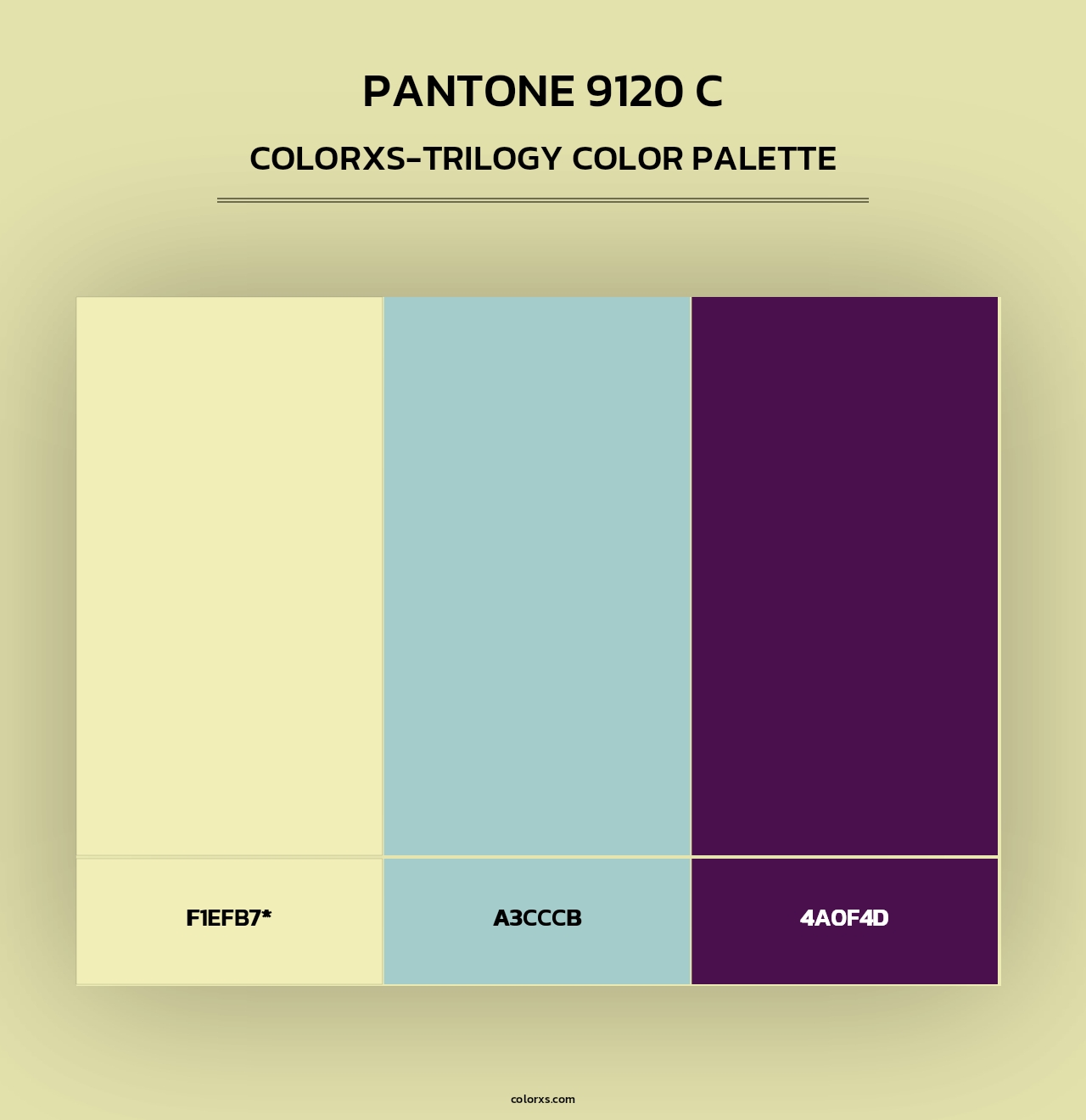 PANTONE 9120 C - Colorxs Trilogy Palette