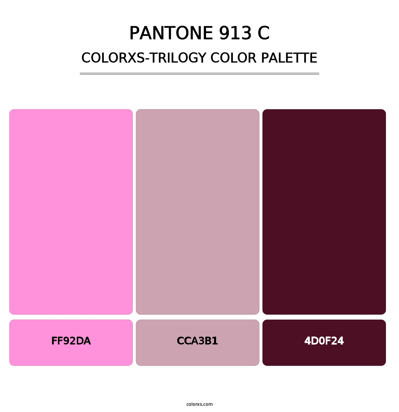 PANTONE 913 C - Colorxs Trilogy Palette