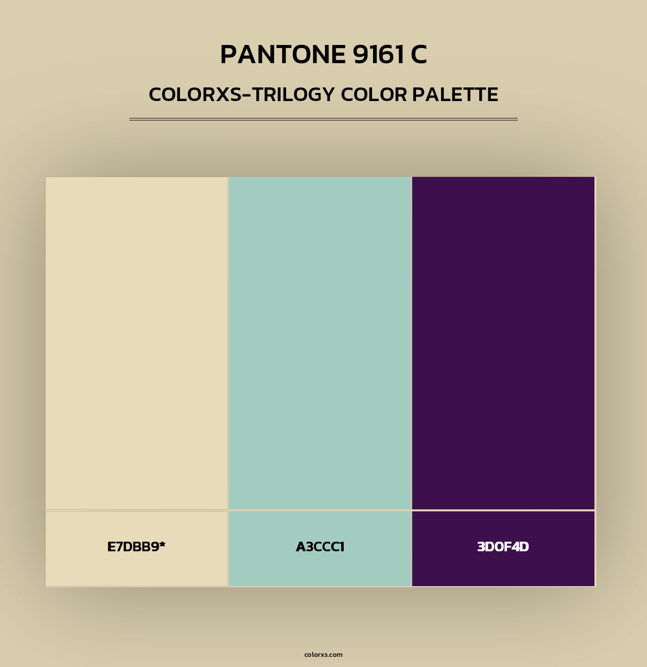 PANTONE 9161 C - Colorxs Trilogy Palette