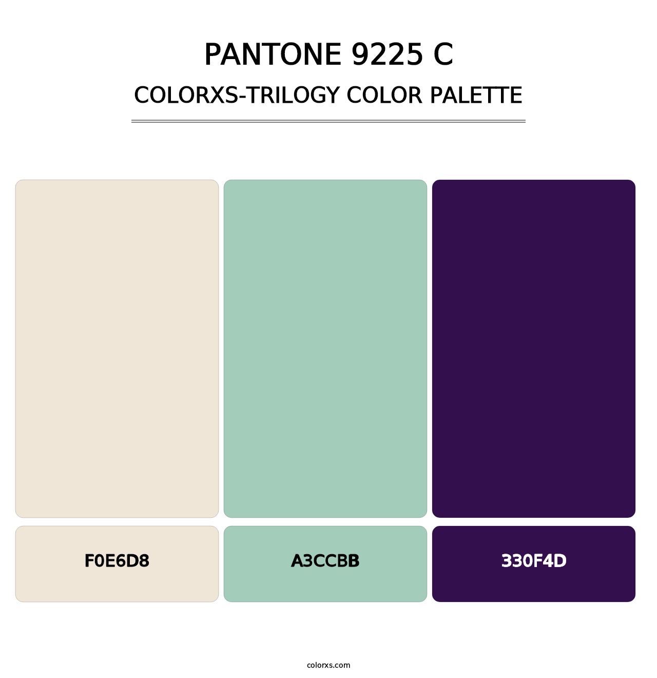 PANTONE 9225 C - Colorxs Trilogy Palette