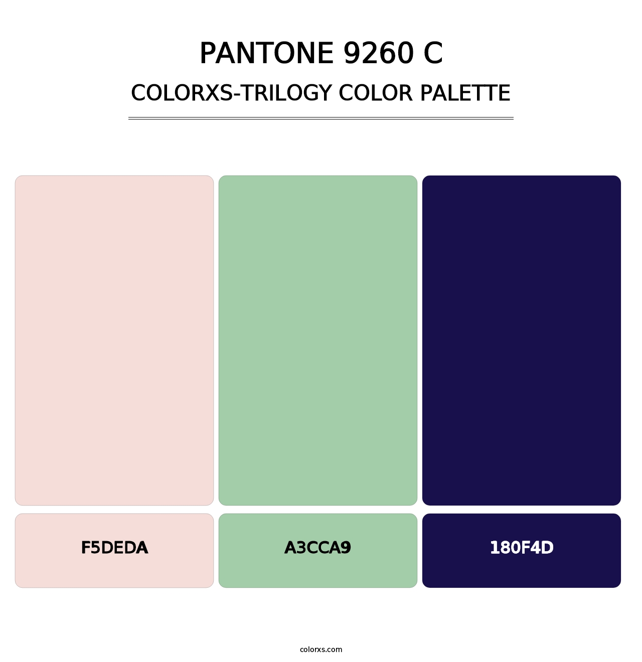 PANTONE 9260 C - Colorxs Trilogy Palette