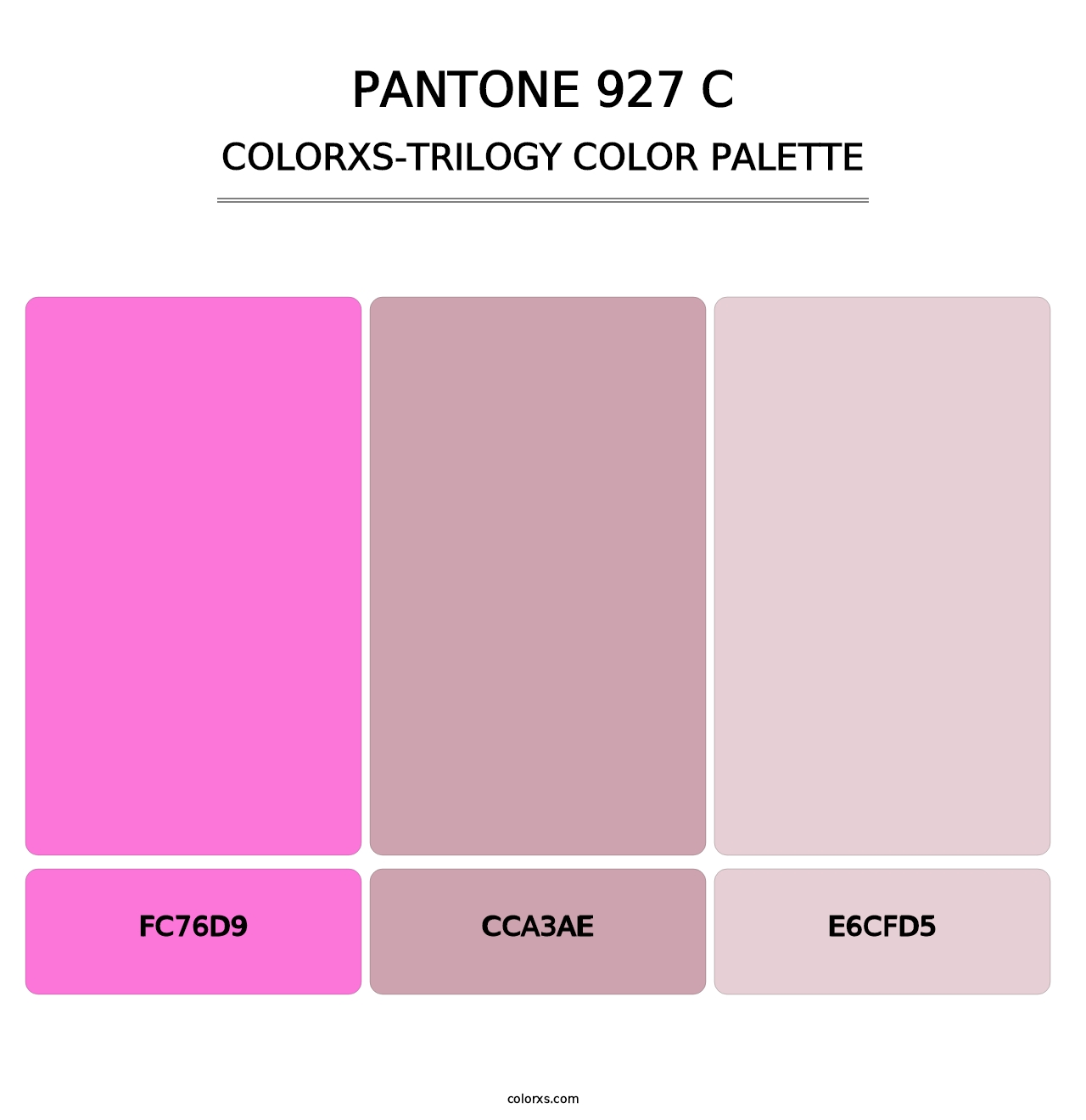 PANTONE 927 C - Colorxs Trilogy Palette