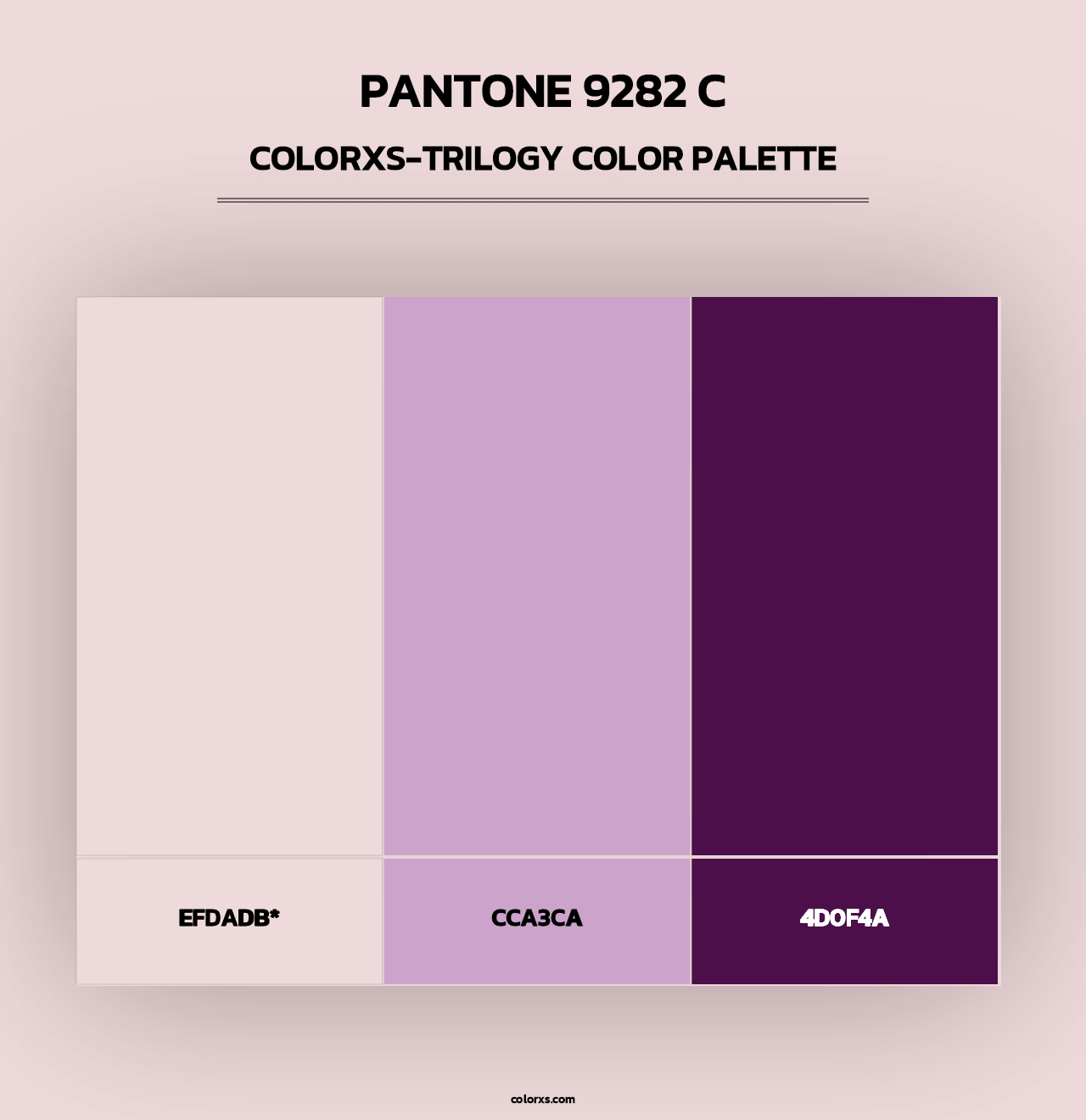 PANTONE 9282 C - Colorxs Trilogy Palette