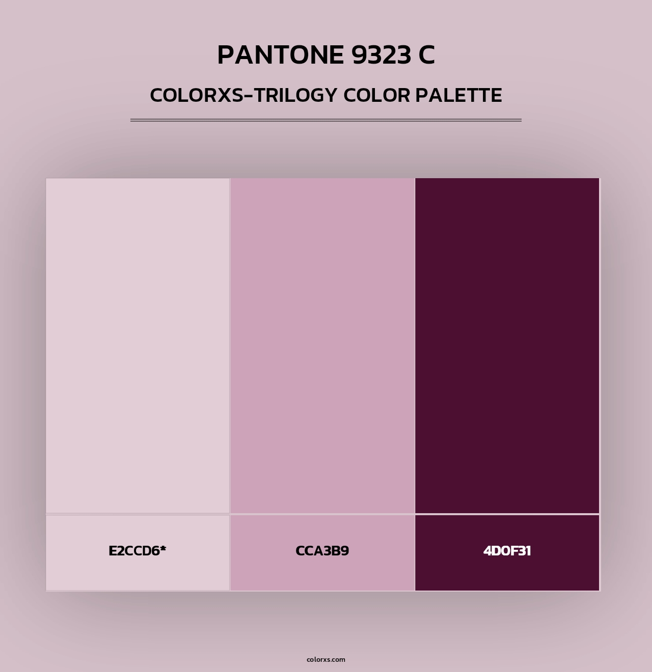 PANTONE 9323 C - Colorxs Trilogy Palette