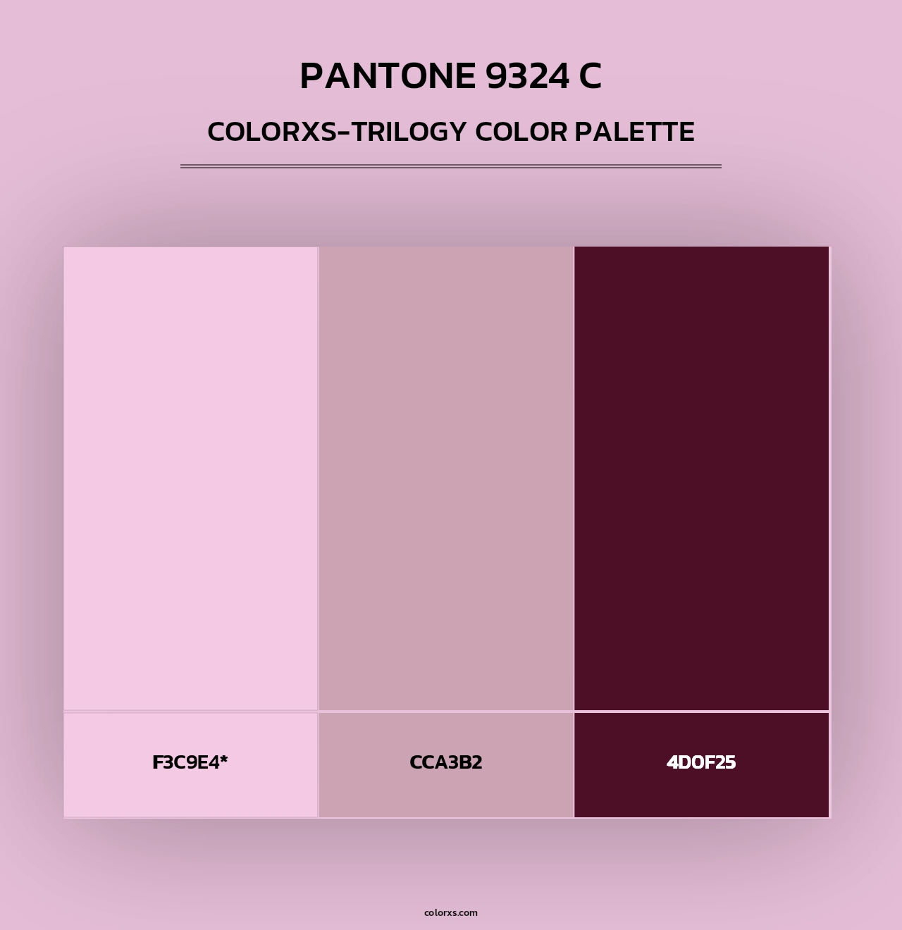 PANTONE 9324 C - Colorxs Trilogy Palette