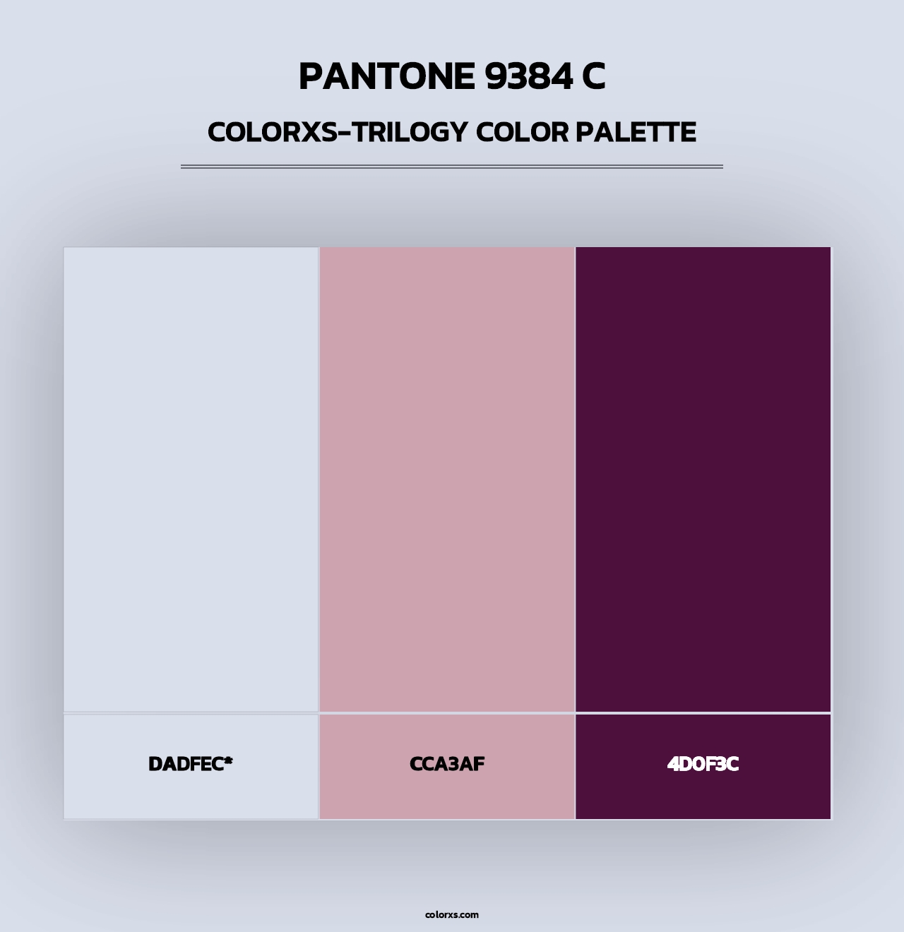 PANTONE 9384 C - Colorxs Trilogy Palette