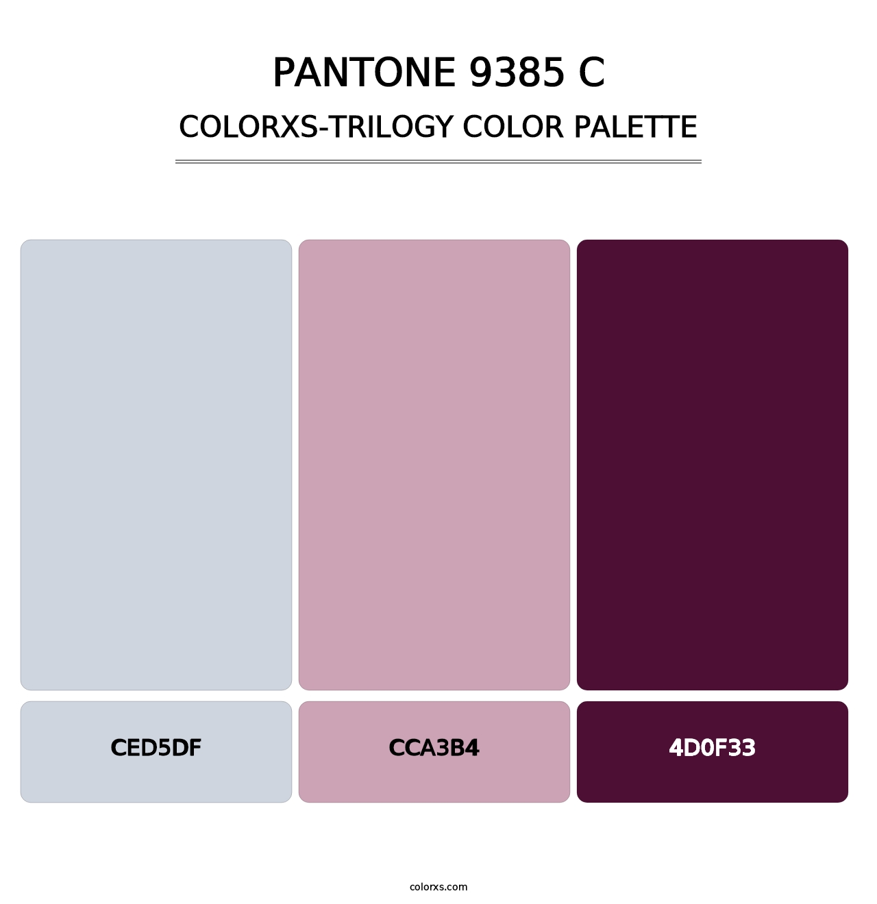 PANTONE 9385 C - Colorxs Trilogy Palette