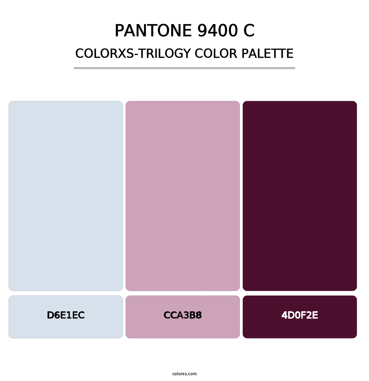 PANTONE 9400 C - Colorxs Trilogy Palette