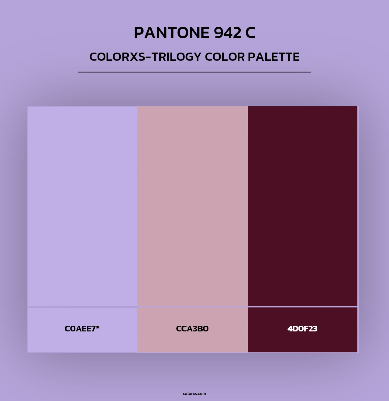 PANTONE 942 C - Colorxs Trilogy Palette