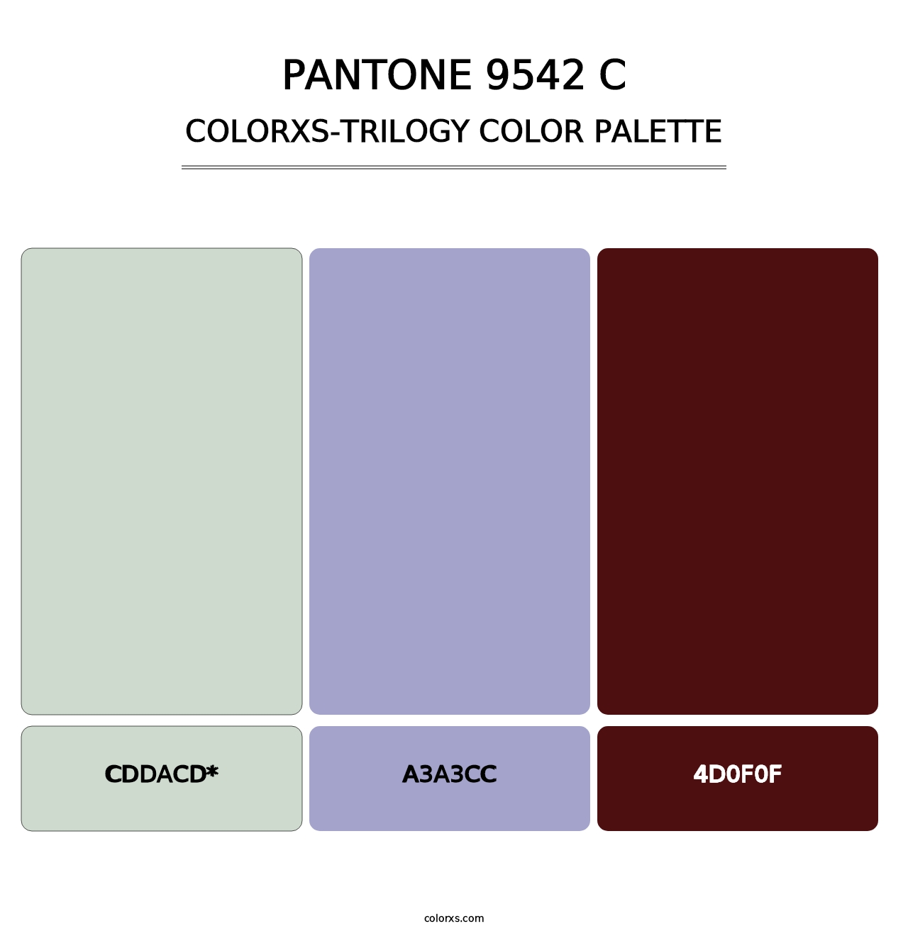 PANTONE 9542 C - Colorxs Trilogy Palette