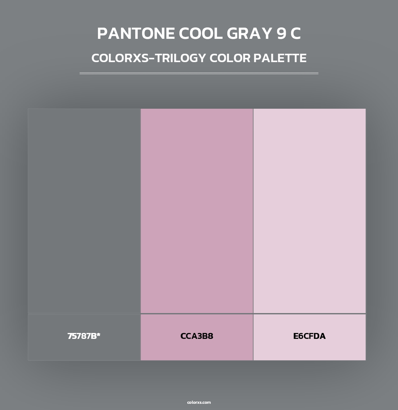 PANTONE Cool Gray 9 C - Colorxs Trilogy Palette