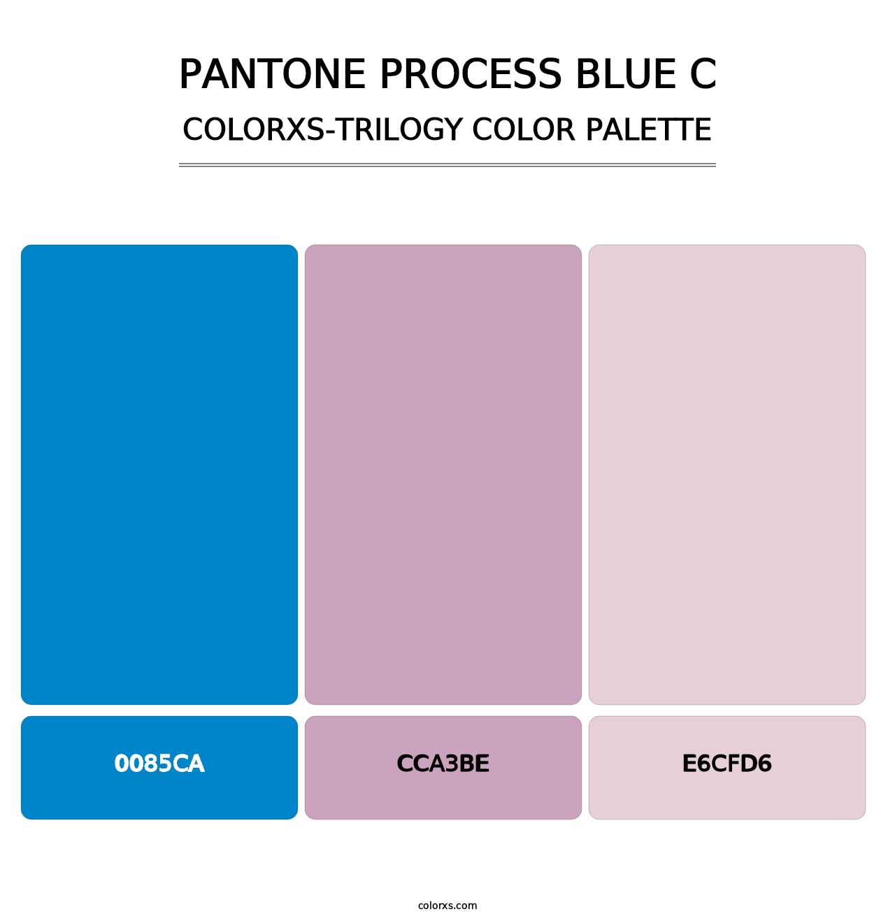 PANTONE Process Blue C - Colorxs Trilogy Palette