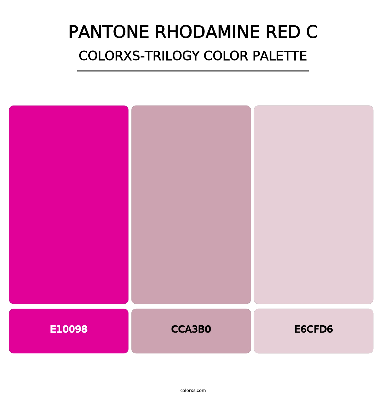 PANTONE Rhodamine Red C - Colorxs Trilogy Palette