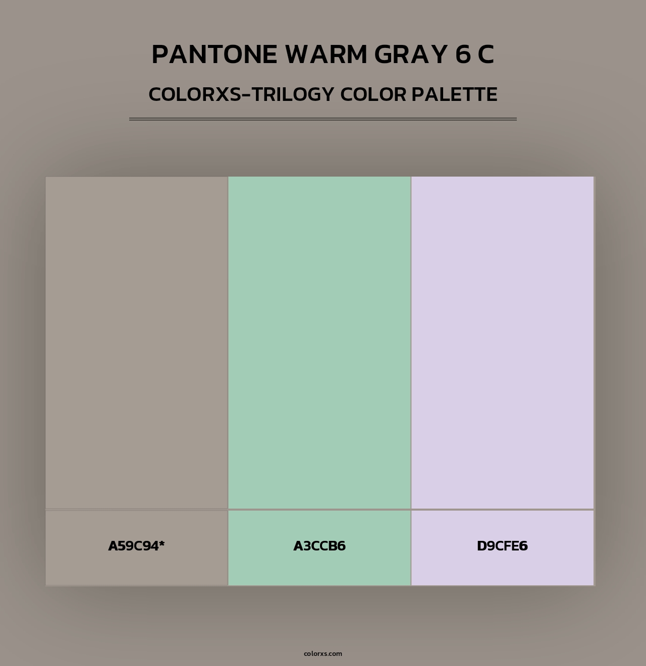 PANTONE Warm Gray 6 C - Colorxs Trilogy Palette