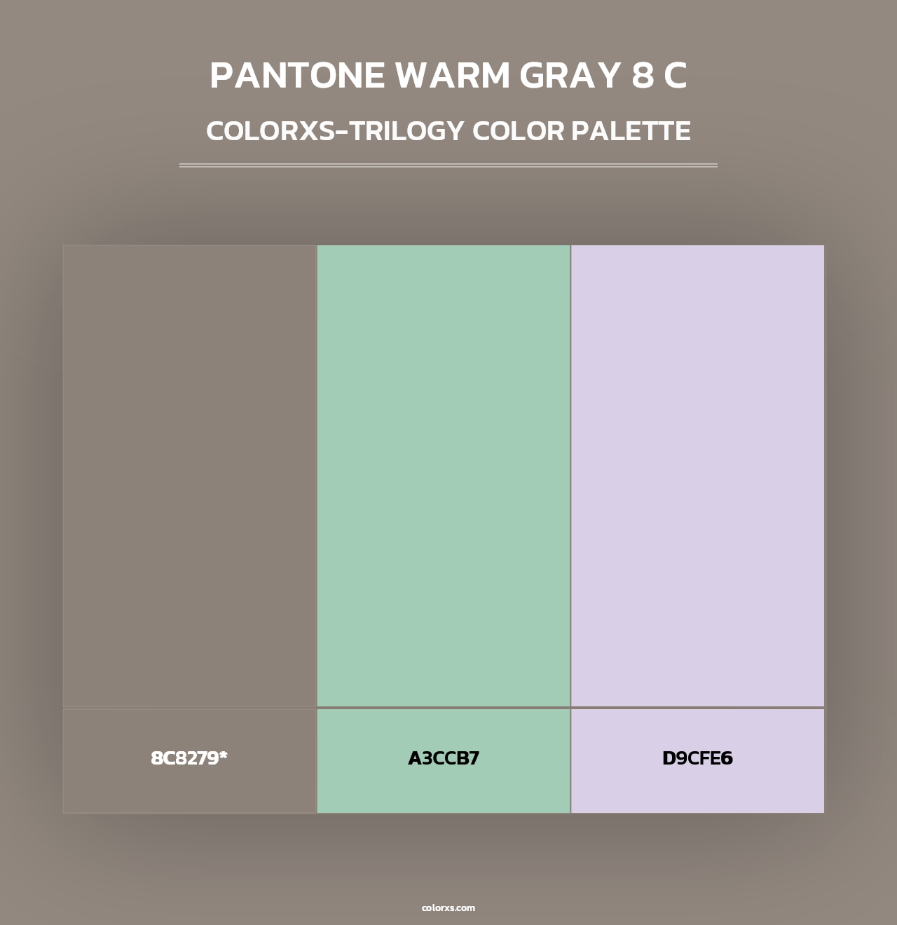 PANTONE Warm Gray 8 C - Colorxs Trilogy Palette
